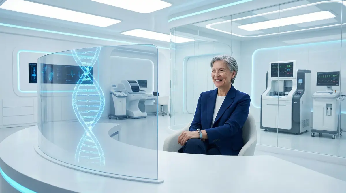 A longevity clinic with diagnostic equipment